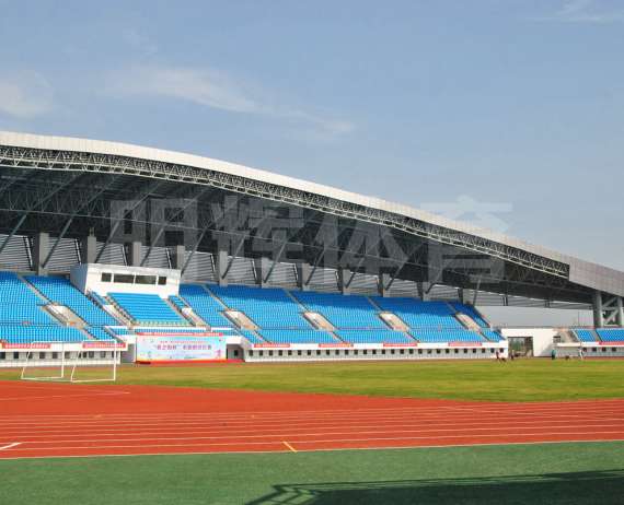 黃岡五運會蘄春縣奧體中心體育館塑膠跑道